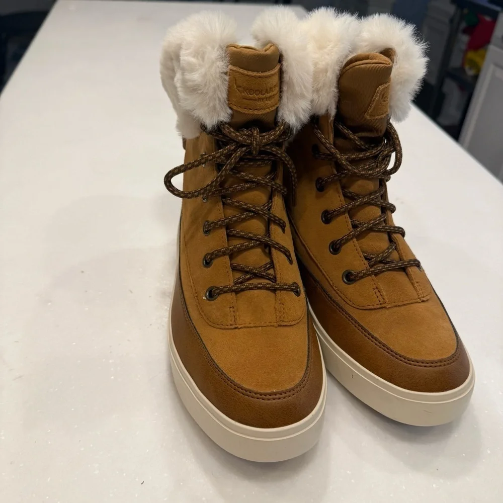 Koolaburra by UGG Women’s Ryanna Suede boots Chestnut Sz 6 NEW